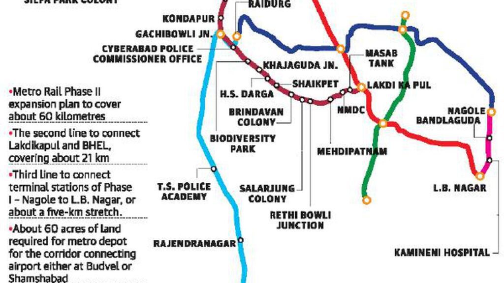 27hy metro mapcol Metro Route Nagole To Airport: నాగోల్ టు ఎయిర్ పోర్ట్ మెట్రో మార్గం.